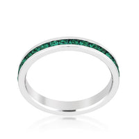 Stackable Emerald Crystal Ring