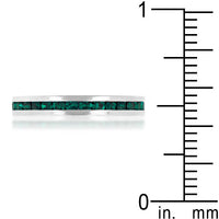 Stackable Emerald Crystal Ring