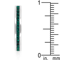 Stackable Emerald Crystal Ring