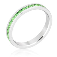 Peridot Stackable Crystal Ring