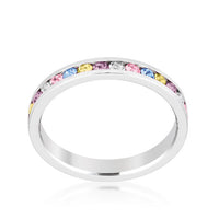 Mixed Crystal Stackable Ring