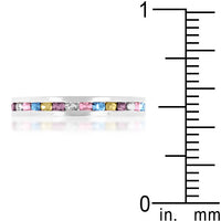Mixed Crystal Stackable Ring