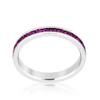 Amethyst Stackable Eternity Ring