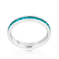 Turquoise Crystal Stackable Ring
