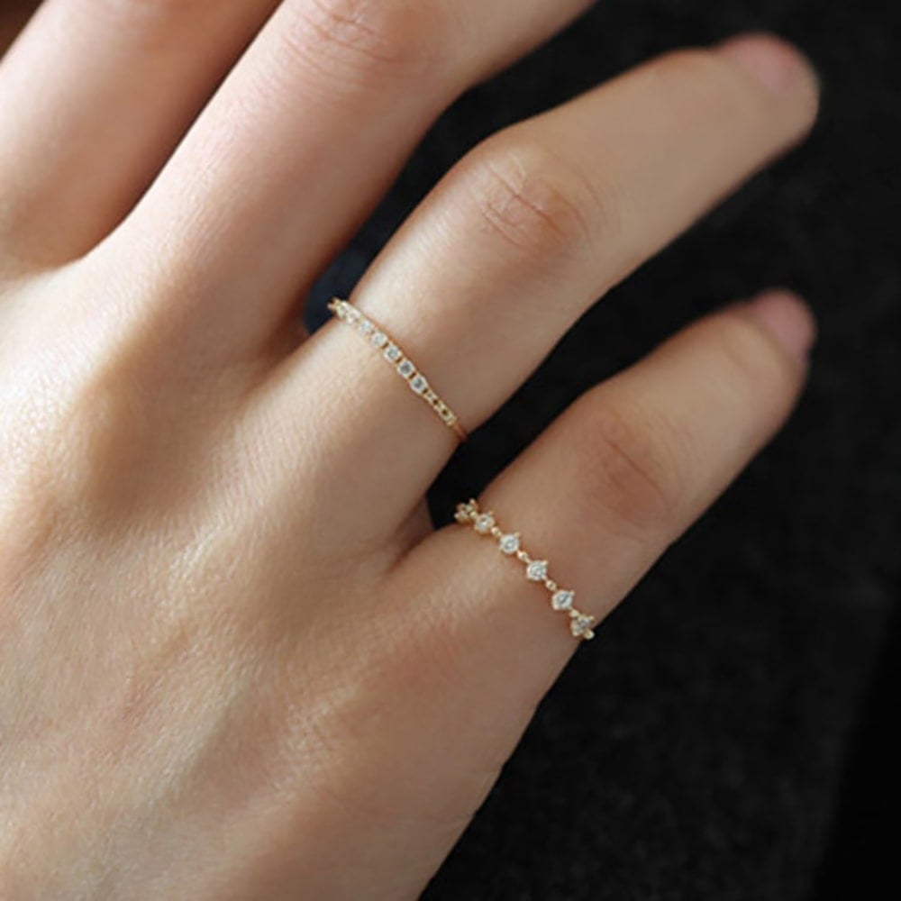 Sterling Silver Minimalist Stacking Ring