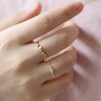 Wavy Stackable Ring in Sterling Silver