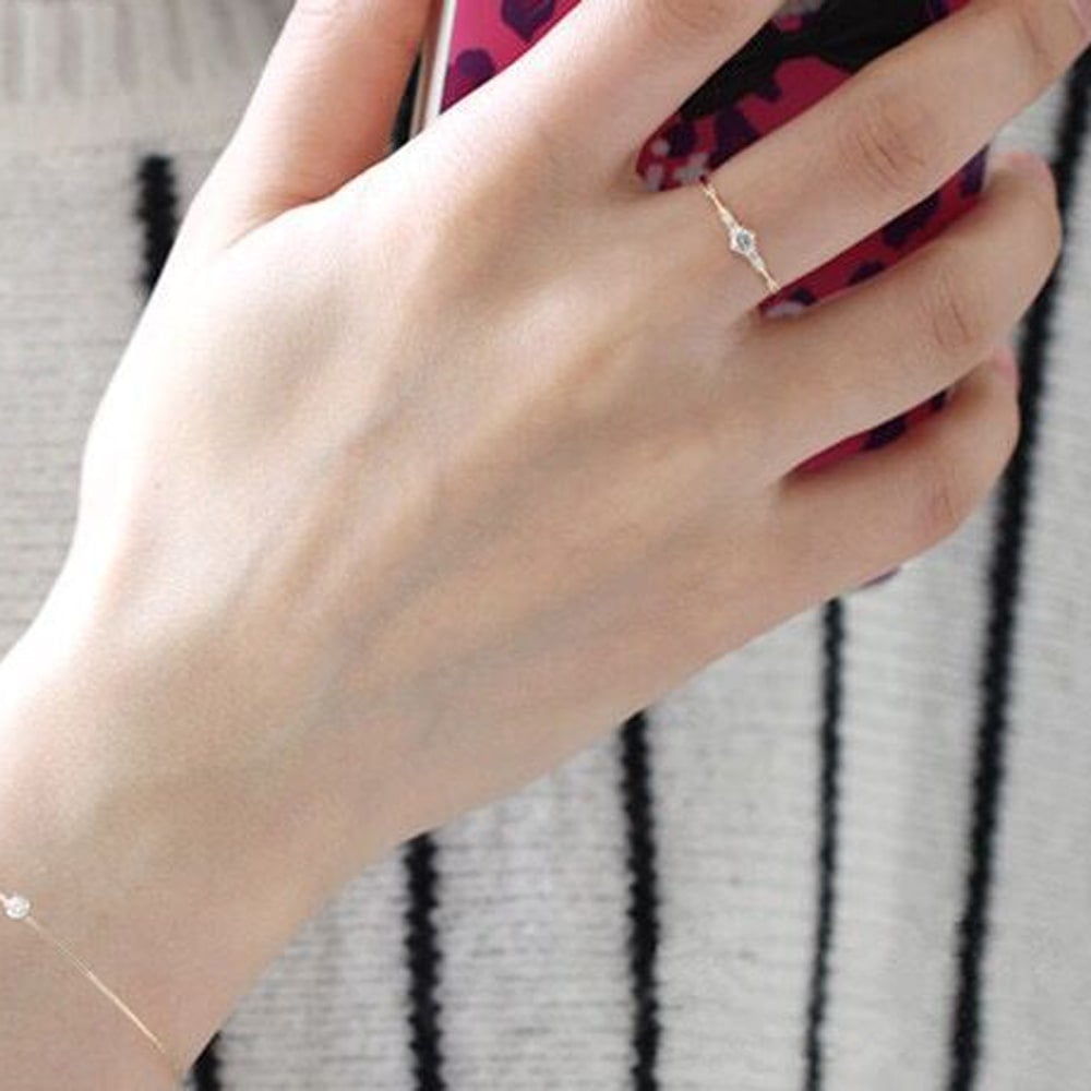 Wavy Stackable Ring in Sterling Silver