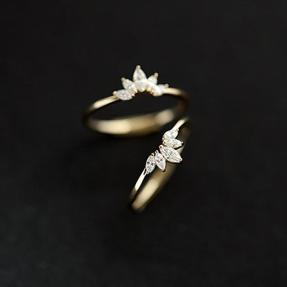 Gold Plated Plumeria Flower Ring