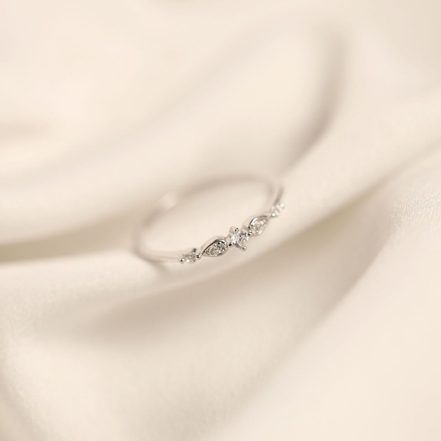 Sterling Silver Cubic Zirconia Eternity Ring