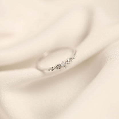 Sterling Silver Cubic Zirconia Eternity Ring