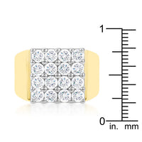Pave Square Men's Ring