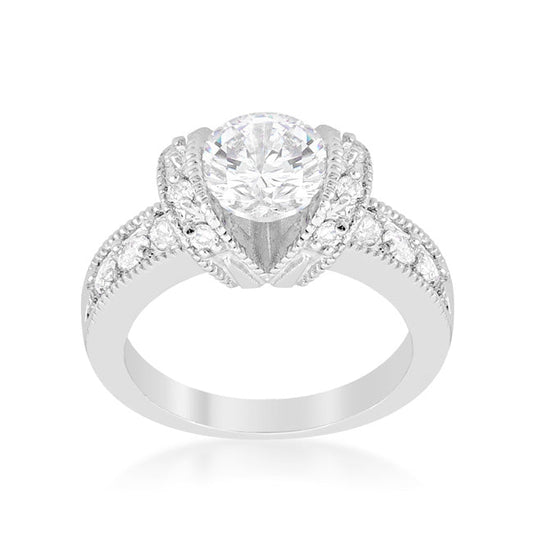 Tension Set Engagement Ring