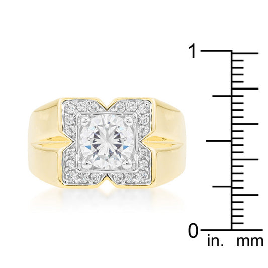 Golden Star Men's Ring