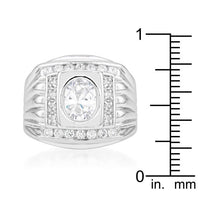 Men's Square Cubic Zirconia Ring