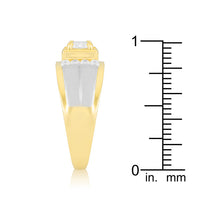 Two-Tone Cubic Zirconia Men's Ring