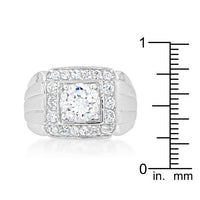 Men's Two-Tone Cubic Zirconia Ring