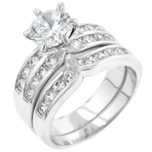 Formal Rhodium Engagement Set