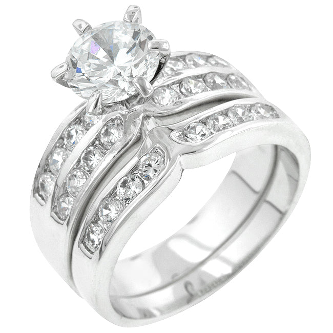 Formal Rhodium Engagement Set