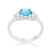 Miranna 1.2ct Blue Topaz Crystal Oval Ring
