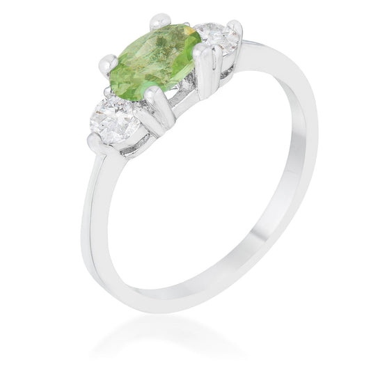 Miranna 1.2ct Peridot CZ Oval Ring