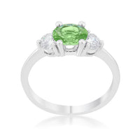 Miranna 1.2ct Peridot Crystal Oval Ring