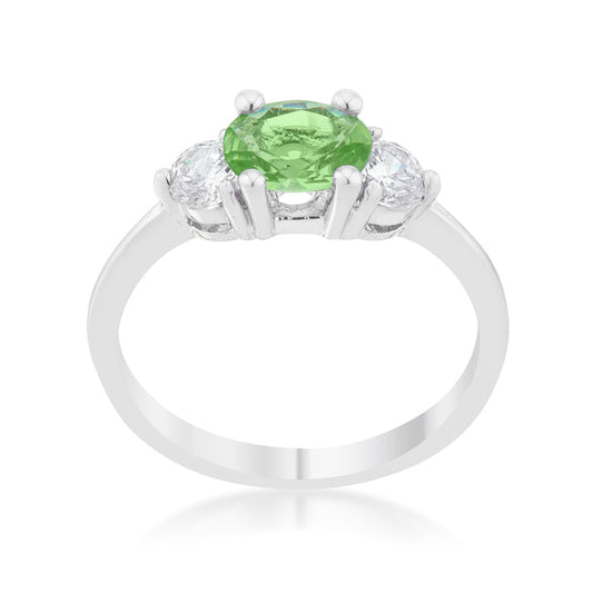 Miranna 1.2ct Peridot CZ Oval Ring