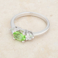 Miranna 1.2ct Peridot Crystal Oval Ring