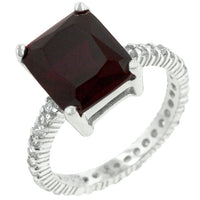 Radiant Ruby Engagement Ring