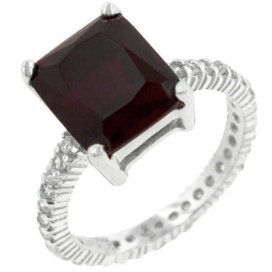 Radiant Ruby Engagement Ring