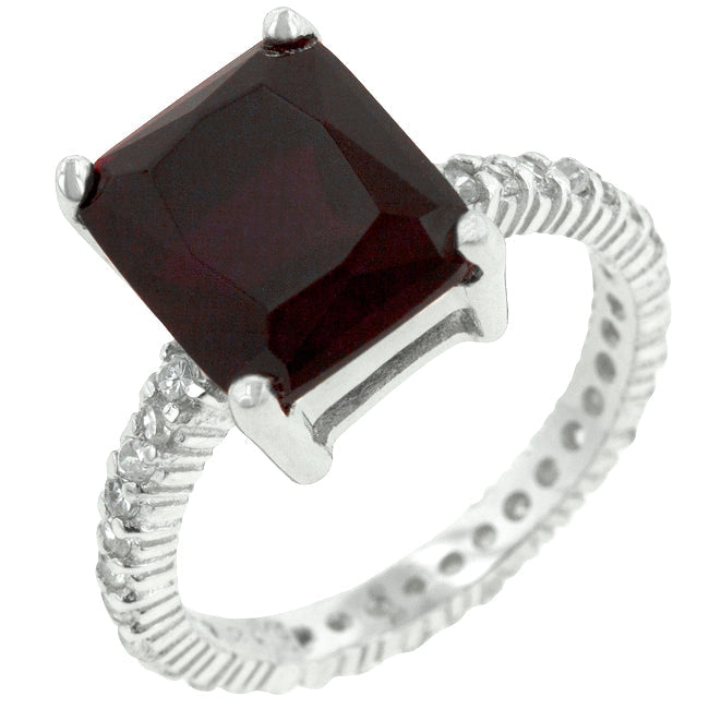 Radiant Ruby Engagement Ring