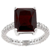 Radiant Ruby Engagement Ring