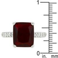 Radiant Ruby Engagement Ring