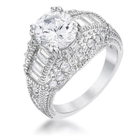 Dannicka Rhodium Engagement Ring