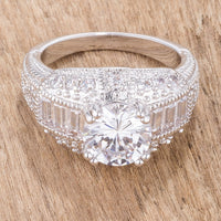 Dannicka Rhodium Engagement Ring