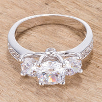 Elizabeth Round Cubic Zirconia Engagement Ring