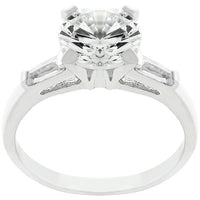 Classic Triple White Engagement Ring