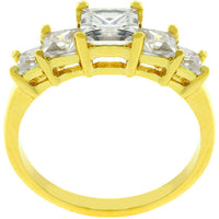 5-Stone Goldtone Anniversary Ring
