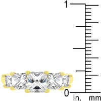 5-Stone Goldtone Anniversary Ring
