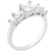 5-Stone Anniversary Ring in Rhodium