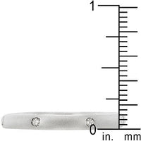 Matte Silver Eternity Band