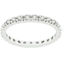 Clear Cubic Zirconia Eternity Ring