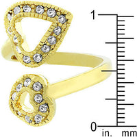 Dual Pave Hearts Ring