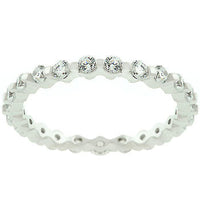 Silver Lace Eternity Band
