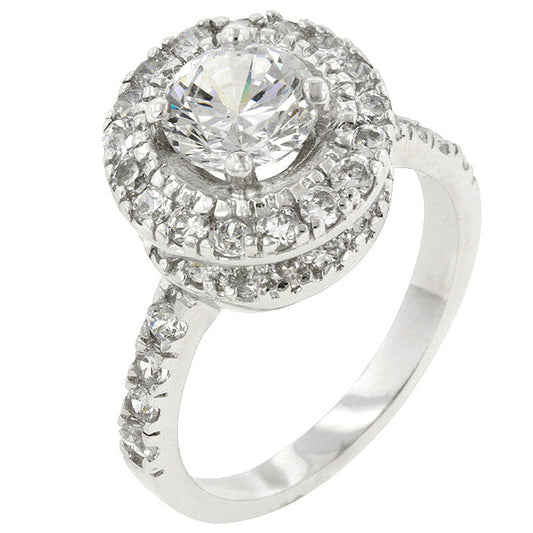 Majestic Rhodium Plated Ring