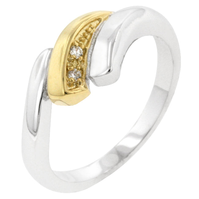 Two-Tone Swirl Ring