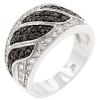 Black and White Swirl Ring