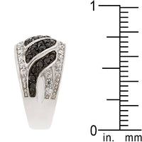 Black and White Swirl Ring