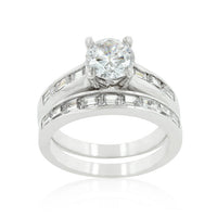 Rhodium Stackable Ring Set