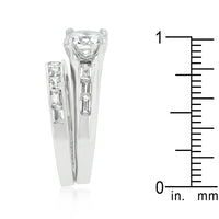 Rhodium Stackable Ring Set