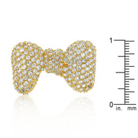 Bow Tie Pave Cubic Zirconia Ring